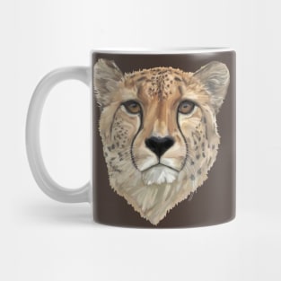 Watercolor Cheetah Portrait Mug